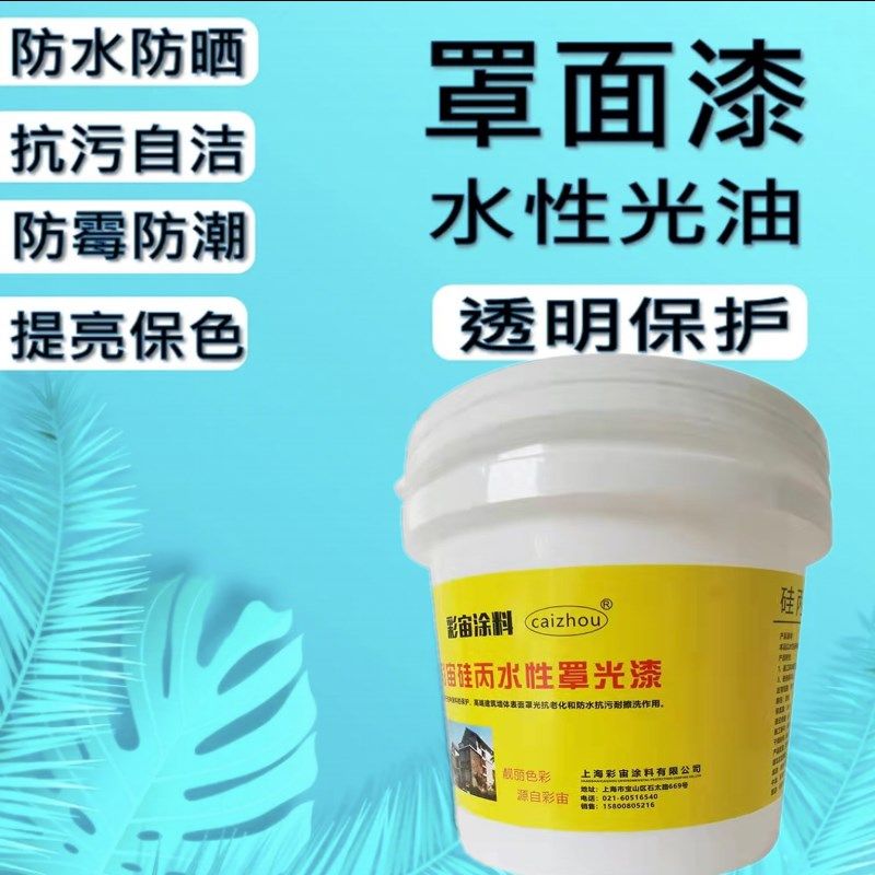 泥地罩面漆硅丙乳液 地面清漆亮光哑光性墙光漆