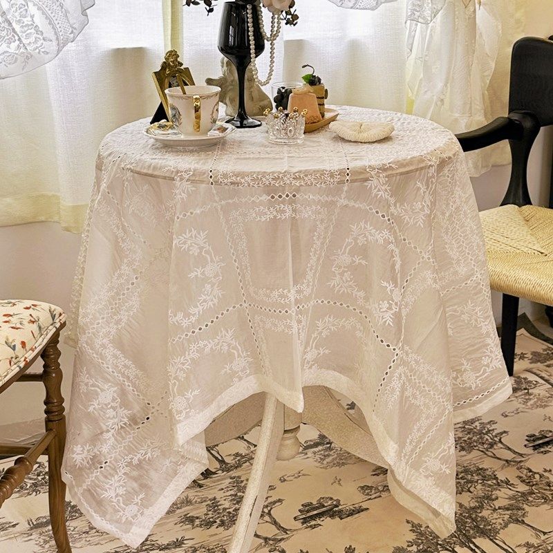浪漫法式复古宫廷风拍照茶几台布镂空风盖巾布蕾丝刺绣餐桌布,居家布艺,桌布,淘宝优惠券,粉丝福利购,淘宝优惠卷