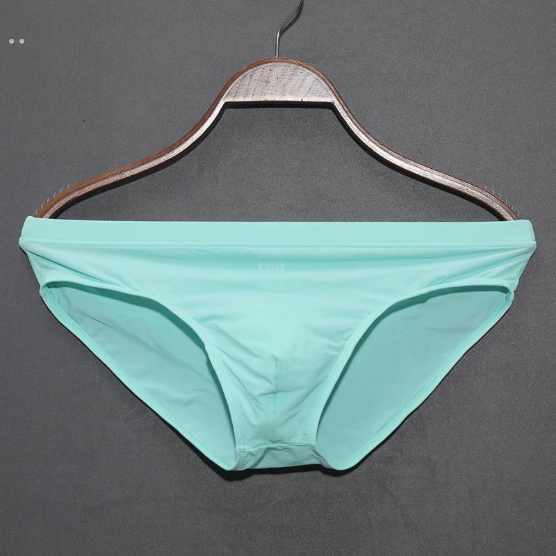 单条装男士内裤薄款速干低腰冰丝三角内裤一片式透气夏季青年裤衩