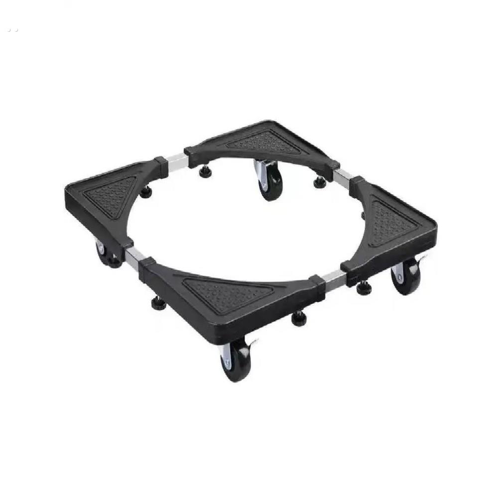 新款可伸缩调节洗衣机底座托架移动滑轮万向轮通用防水防震加高架