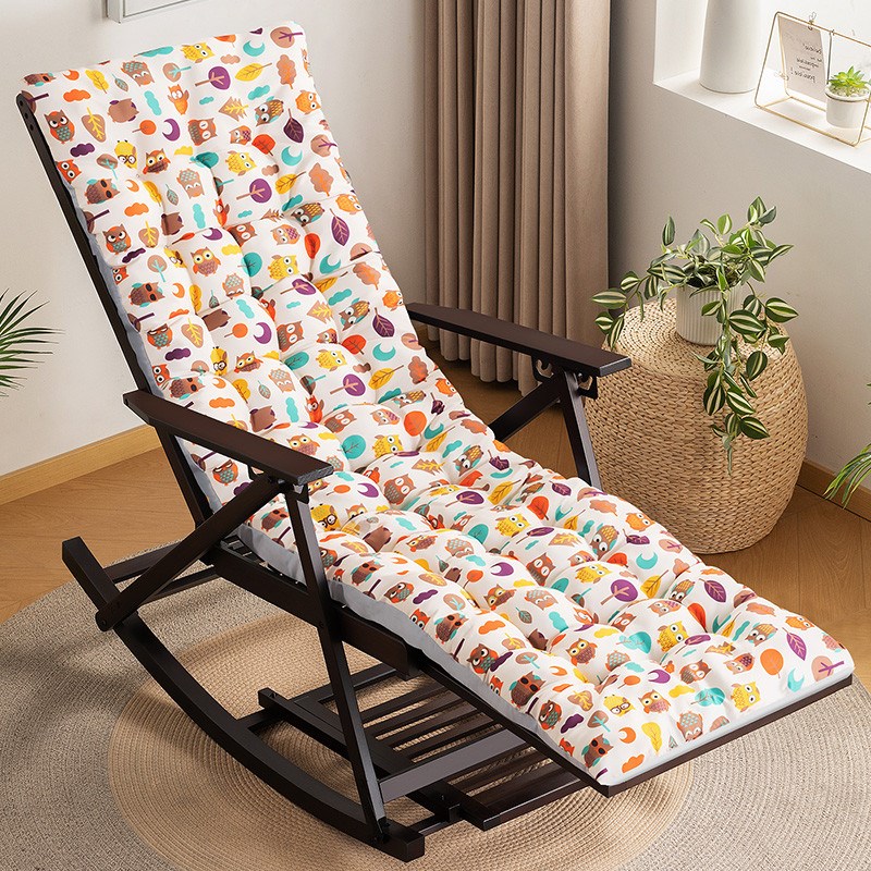 躺椅垫子摇椅藤椅坐垫通用办公折叠椅靠椅午睡椅垫加厚加长秋冬季