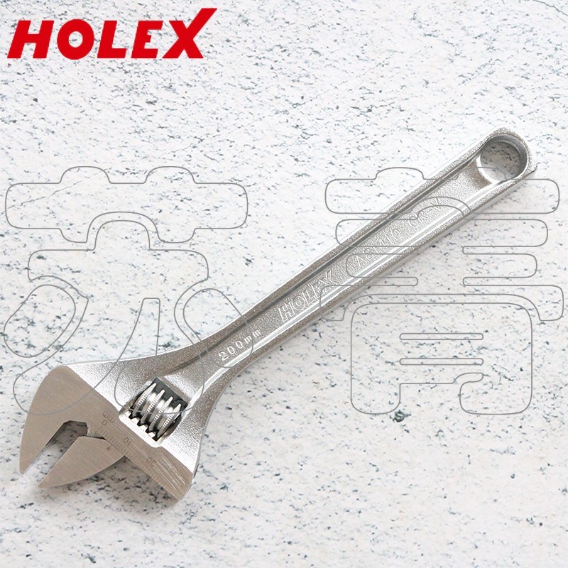 德国霍夫曼HOLEX 活动扳手 活扳手 头部精磨 200mm 250mm 300mm