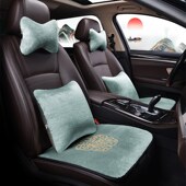 汽车坐垫冬季 毛绒三件套无靠背单片保暖毛垫座垫短毛绒单个屁屁垫