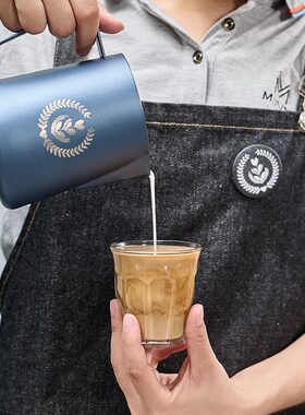 意式咖啡尖嘴拉花杯304不锈钢拉花缸450/600ml打奶泡缸咖啡器具