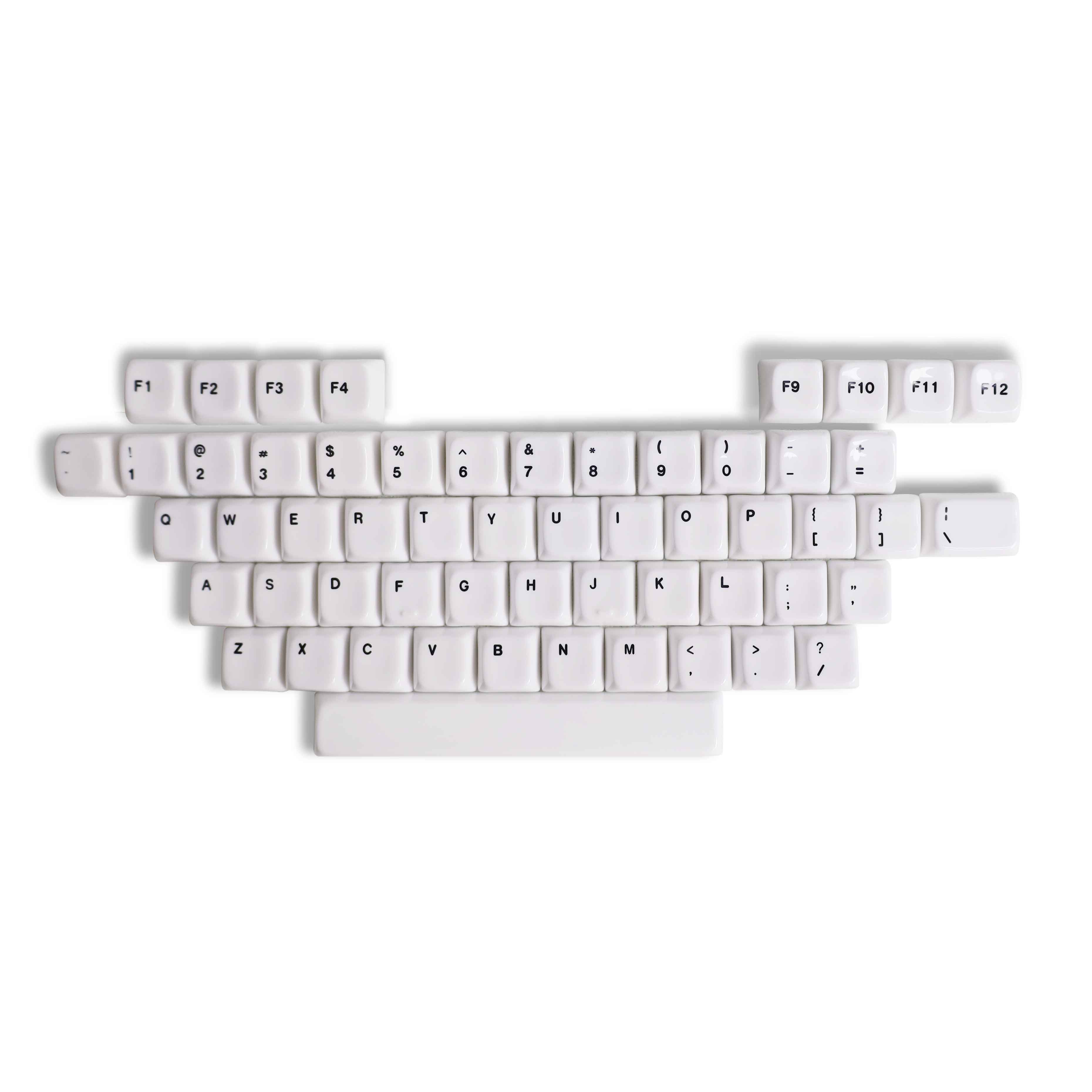 A套装-字符区联品客化陶瓷键帽冰裂纹键帽外设磁轴键盘机械键盘