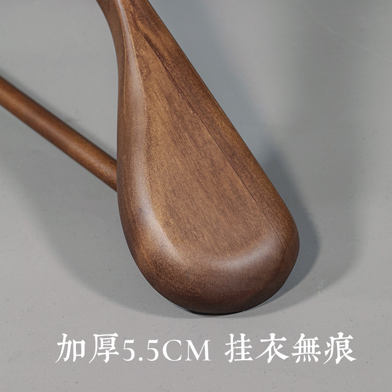 宽肩衣架家用挂衣木质木r头实木衣撑西装衣挂大衣酒店定制衣服架