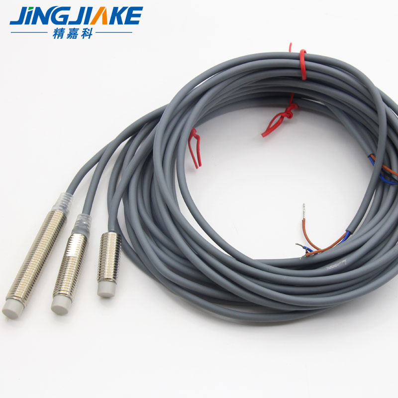M8超短电感接近开关传感器直流三线8Gmm圆型加长远距离金属感应器