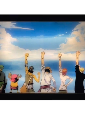 路飞索隆灯光画床头卧室发光画学生小夜灯海贼王系列生日礼物男生