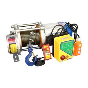 多功能铝壳提升机无线遥控家用吊机1吨2吨卷扬机380v电动葫芦220v