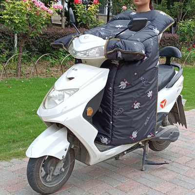 电动摩托车挡风被冬季双面防寒防水加大加厚大侧翼冬款男女新多色