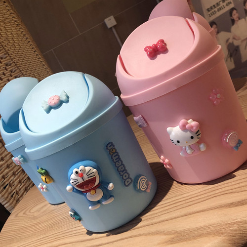 车载垃圾桶卡通可爱汽车内收纳袋中控台创意车用前排后排置物桶#