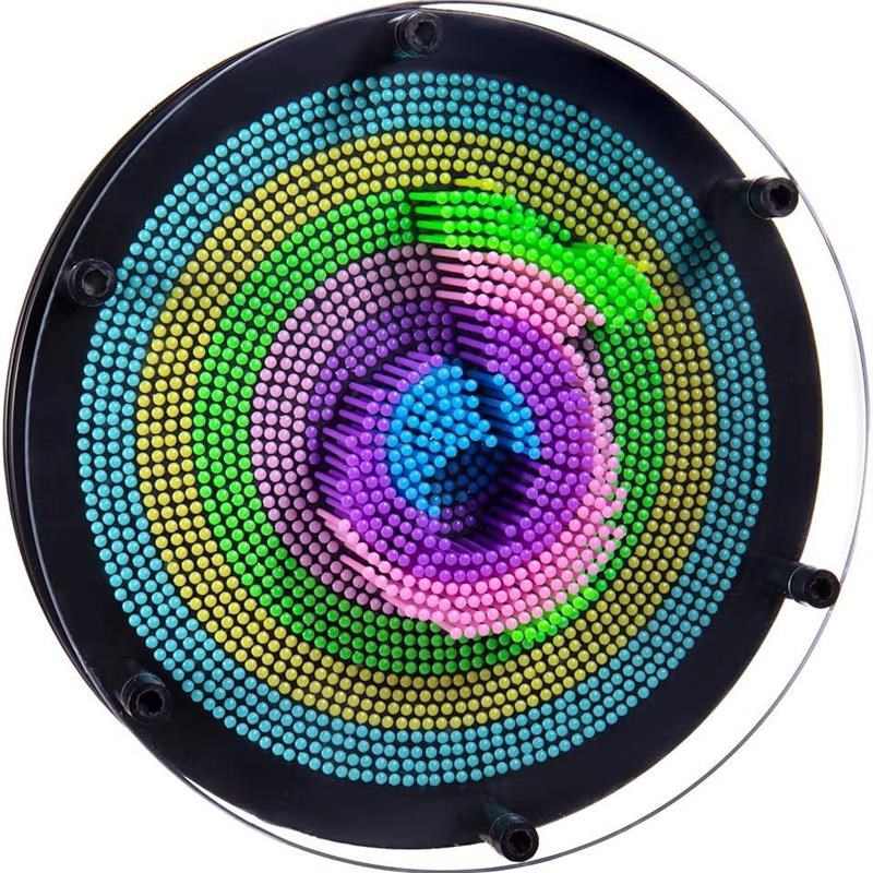 3D Pin Art Intellectual Fun Toys Rainbow PinQArt Palm Board