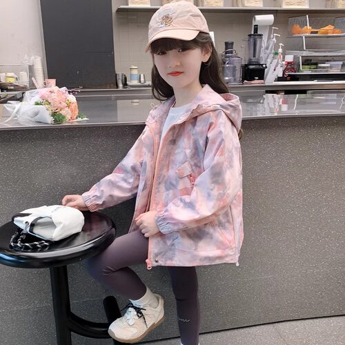 女童春秋冲锋衣2026新款洋气