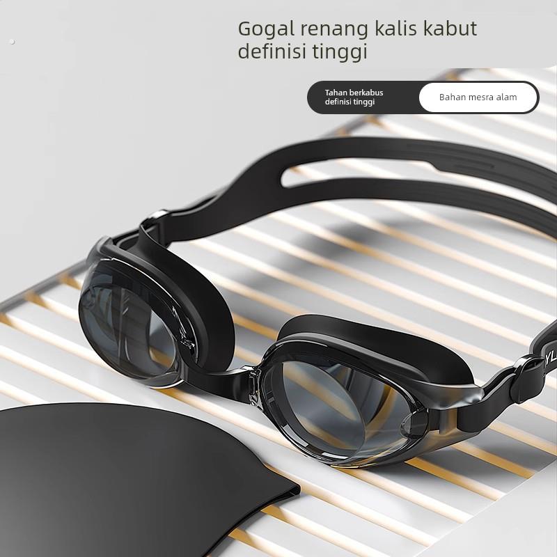 泳镜防水防雾成人高清近视度数男女专业潜水眼镜泳帽套装游泳装备