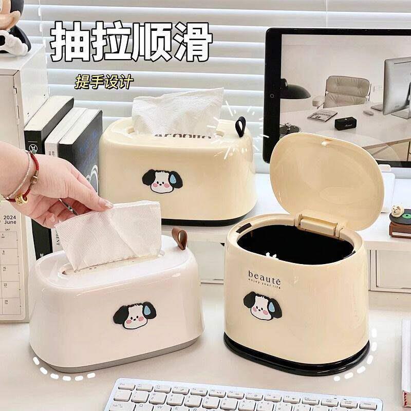 餐桌上放的小垃圾桶桌面小型垃圾桶按压式弹盖收纳桶车载迷你桌上