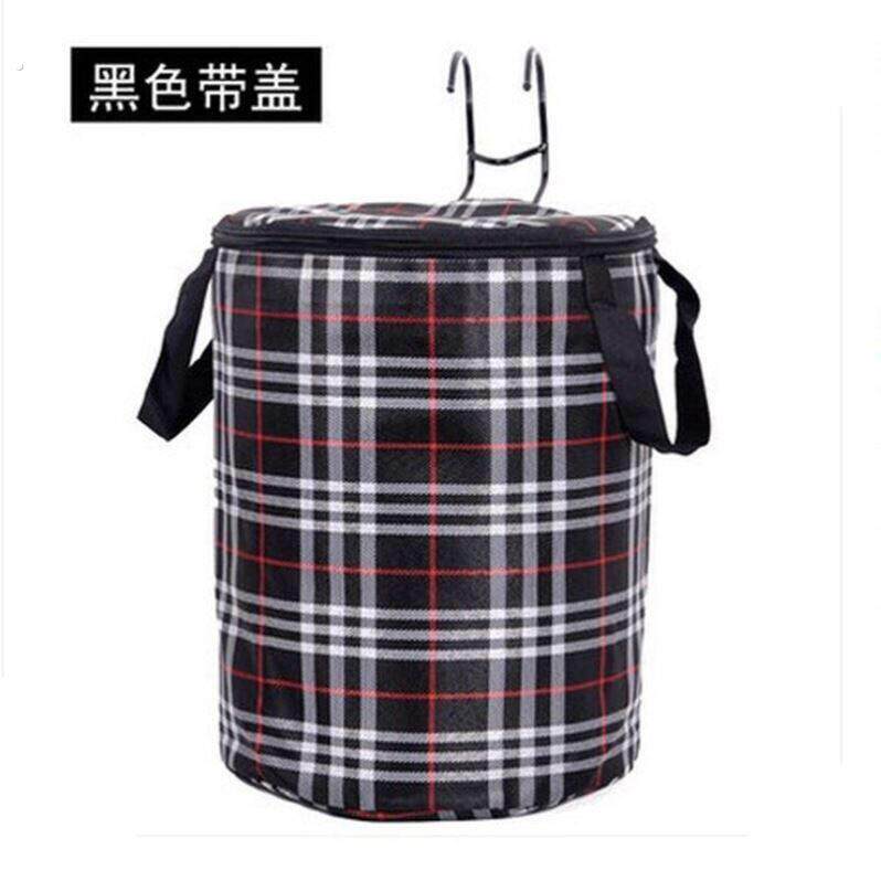 折叠车自行车车筐篮子菜篮加厚帆布可折叠大号前车筐车篓挂篮带盖