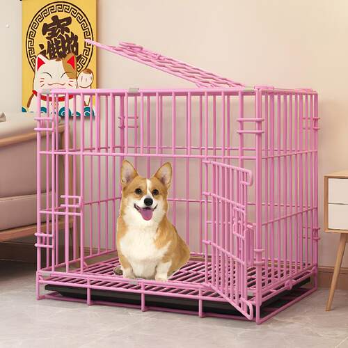 狗笼子小型犬猫笼子大中型狗狗宠物泰迪柯基狗狗室内家用带厕所