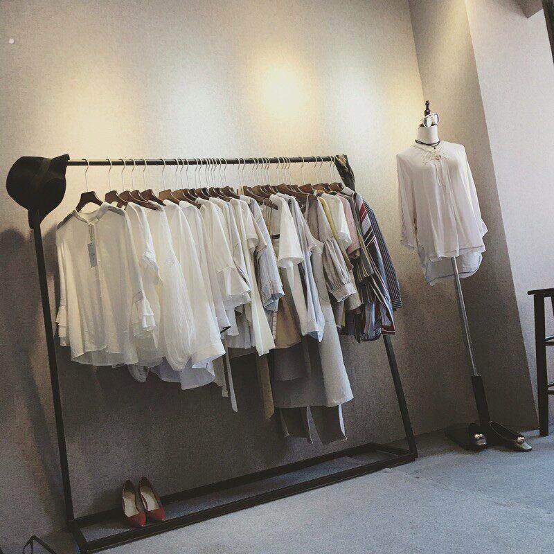 服装店衣架衣服挂架展示架落地式卖衣服的架子中岛架货架装饰铁艺