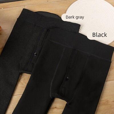 男保暖裤薄款加绒裤高腰修身棉毛裤加肥加大光面棉裤打底裤秋冬