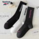 Reebok锐步青少年运动男女棉质舒适透气长袜中筒袜3双装 袜子