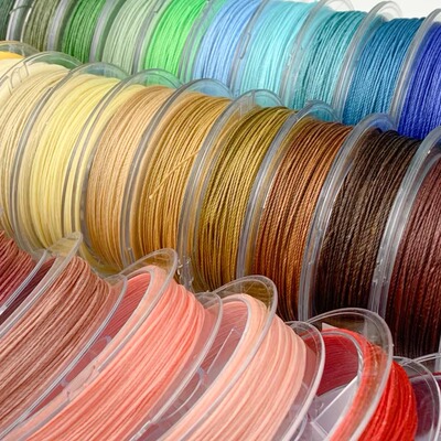 新品 15股圆南美蜡线0.8mm 72号macrame包石头专用线编绳线编织绳