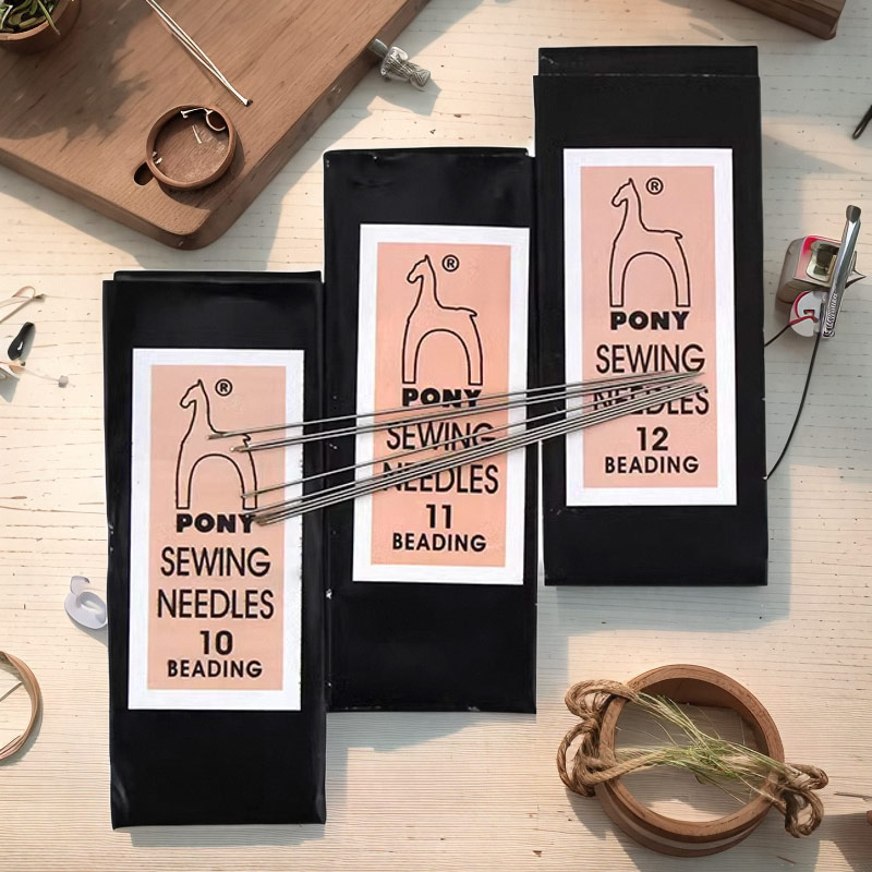 PONY马牌手工串珠针极细穿珠子专用针超细珍珠针穿珠神器手串工具