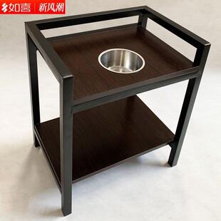 如喜麻将机茶几双层加厚麻将桌边角几茶楼棋牌室茶几专用茶水架免
