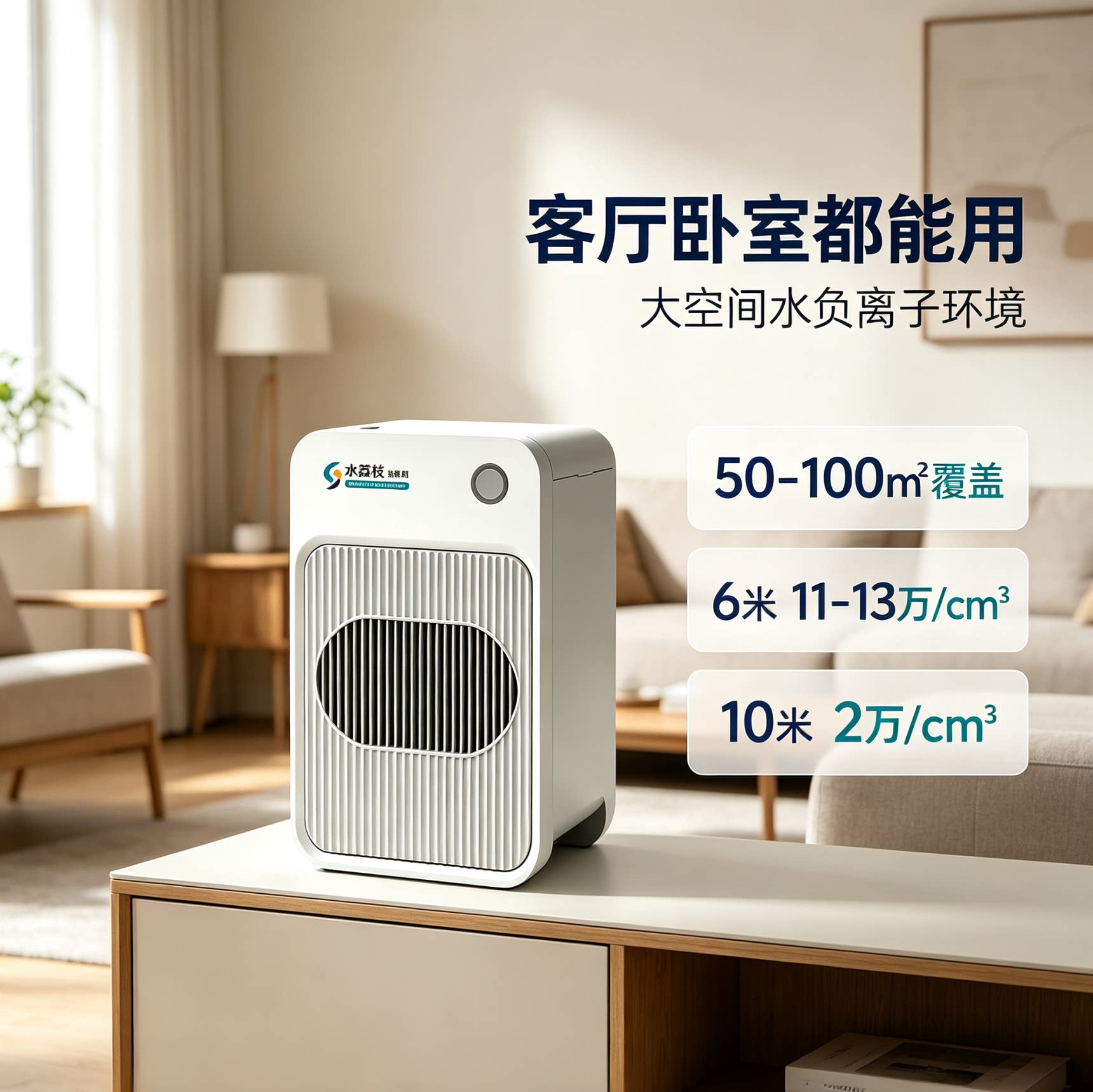 水荔枝【全家康养】康养机大空间瀑布级负离子助眠净化空气除甲醛