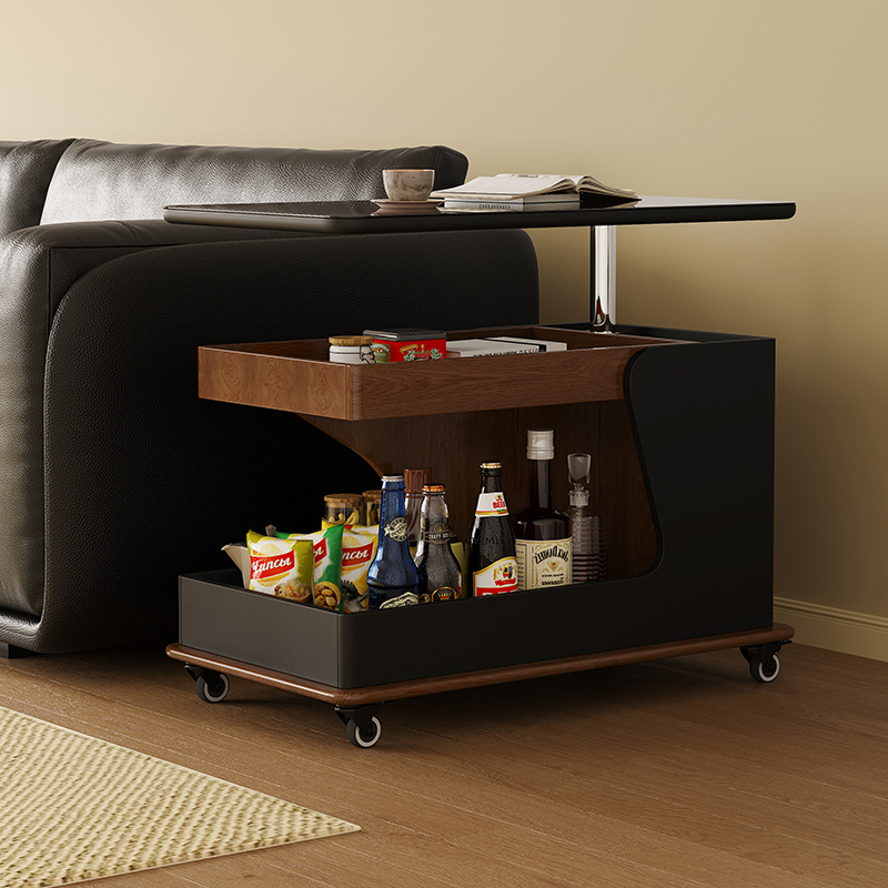 可升降折叠茶几客厅边几可移动沙发边桌床头边柜小推车茶几角几
