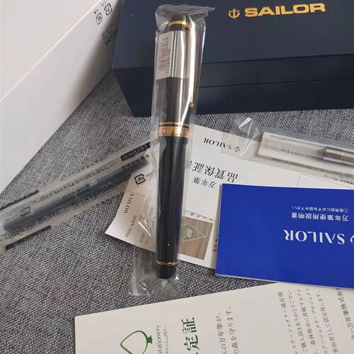 写乐sailor大型21Kzoom 百乐742C尖钢笔手工打磨改长刀研柠檬刀
