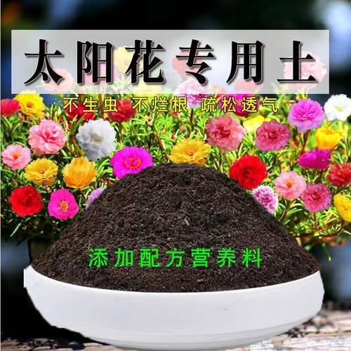 太阳花土营养土通用养花种绿植发酵育苗土盆栽有机肥透气增肥疏松