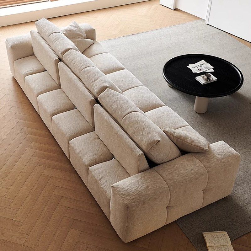 像素沙发豆腐块可移动调节靠背客厅D沙发2024年新款雪尼尔沙发