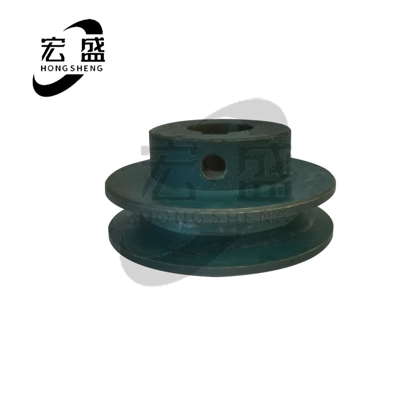 成品三角皮带轮 B型 单槽 B1 内孔2F5  键槽8  电机铸铁皮带轮