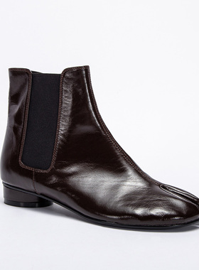 CHCH平衡鞋时尚黑色厚底靴子短靴牛油皮秋冬CN2B6251