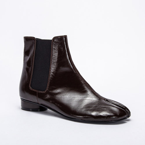 CHCH平衡鞋时尚黑色厚底靴子短靴牛油皮秋冬CN2B6251