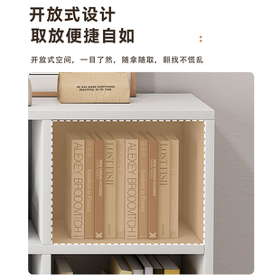 书架置物架落地书柜家用储物柜多层组合收纳柜八格柜简易矮格子柜