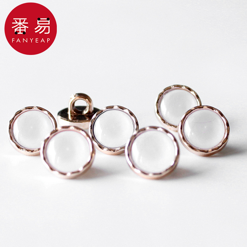 纽扣/珍珠AC1S242-外套圆形针织衫小纽扣上衣开衫钮扣女士百搭时