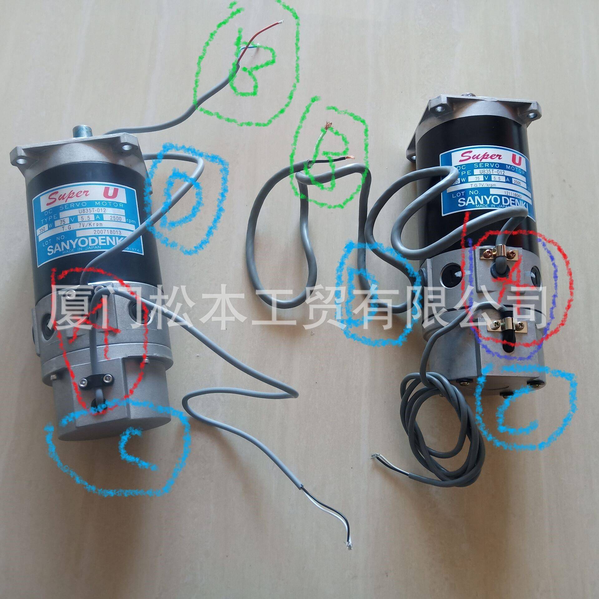 原装伺服电机U83T-012DENI仿U835T-012马达