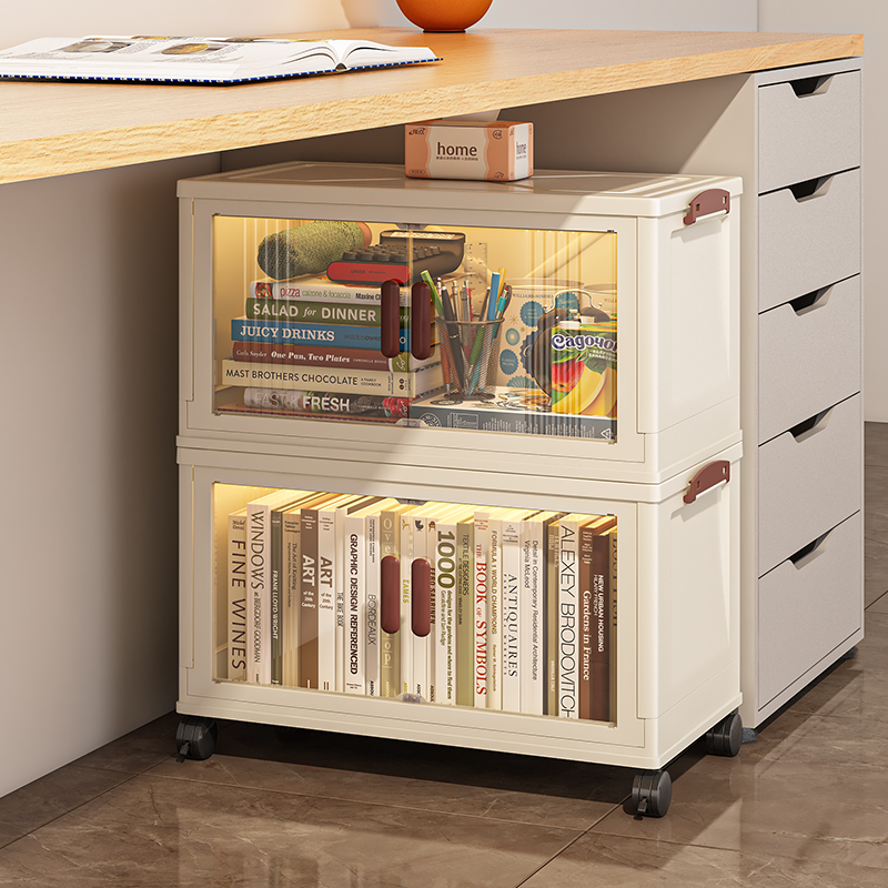 免安装收纳柜子桌下儿童防尘书柜家用宝宝衣柜书本玩具零食储物柜