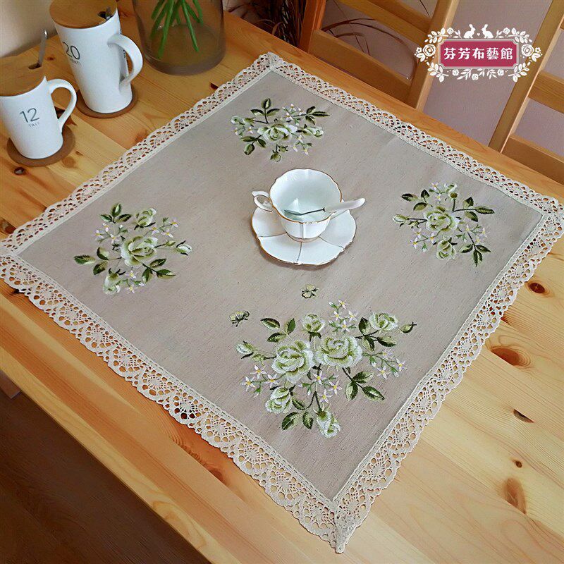 餐桌布台布布艺棉麻茶几巾欧式田园刺绣多功能盖巾桌旗餐垫杯垫,居家布艺,桌布,淘宝优惠券,粉丝福利购,淘宝优惠卷