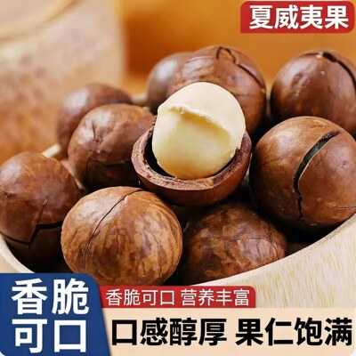 新货夏威夷果大颗粒含罐装