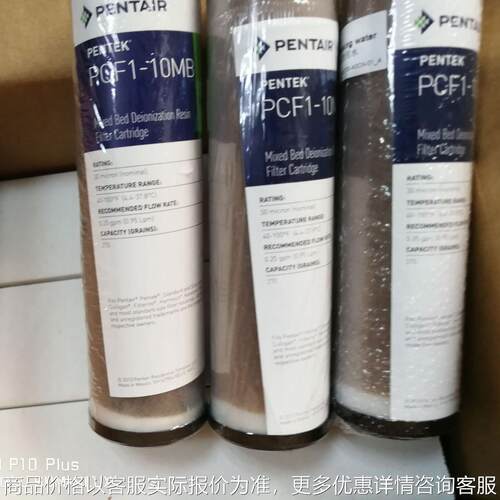 PENTAIR树脂滤芯超纯水机纯化柱滤芯抛光树脂滤芯PCF1-10MB