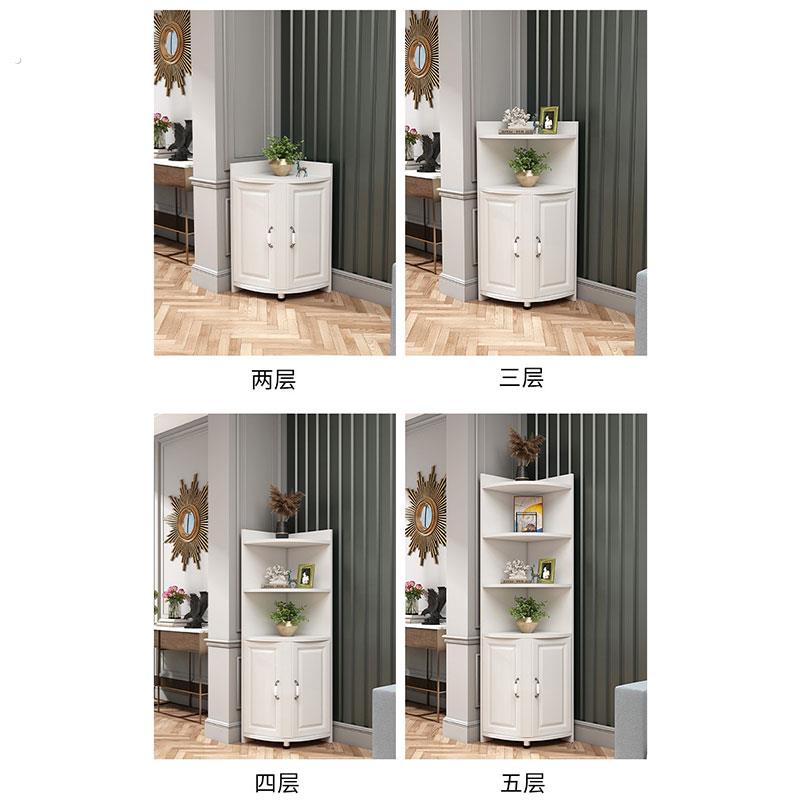 转角柜墙角柜三角柜拐角角落置物架客厅卧室厨房门口墙边圆弧边柜