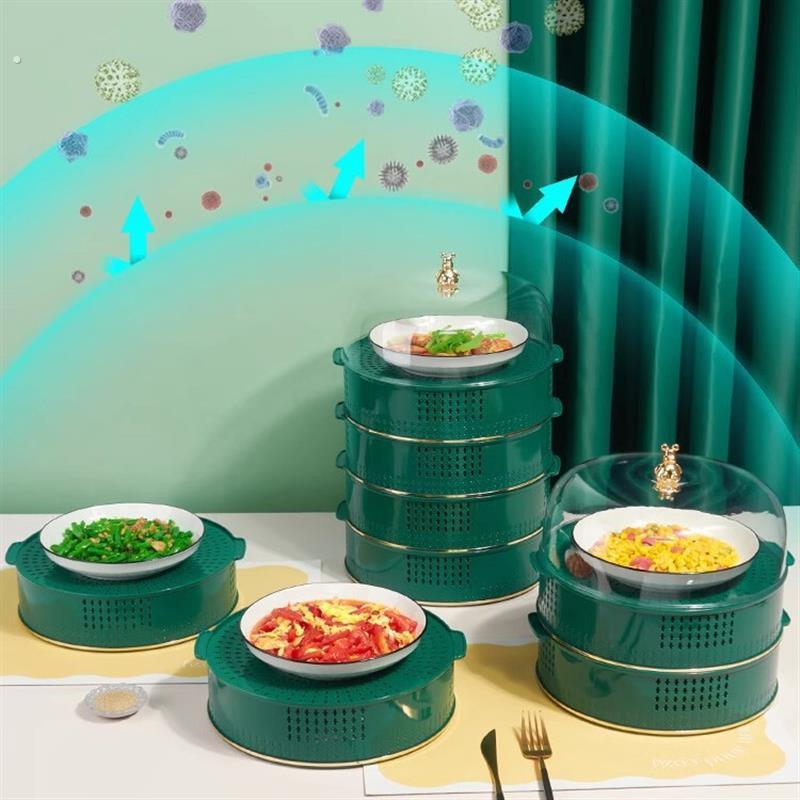 盖菜罩子餐桌罩饭菜罩剩饭剩菜食物遮尘防苍蝇家用多层收纳架神器