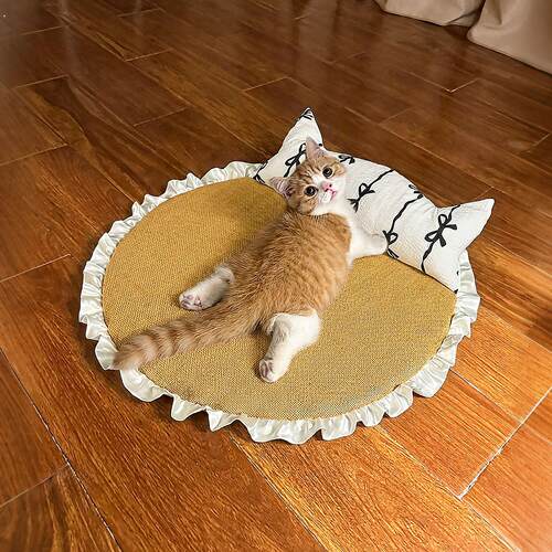 宠物冰垫猫咪狗狗凉席夏季狗垫子带枕凉垫纳解暑凉睡垫降温神器