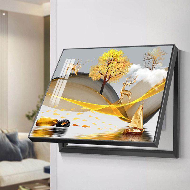 电表箱装饰画风景遮挡免打孔电闸箱画弱电源开关遮挡画配电箱挂画