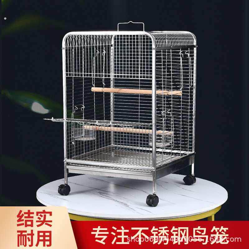 虎皮鹦鹉鸟笼大号牡丹鸟笼子鹦鹉笼家用通用玄凤豪华别墅电镀铁艺