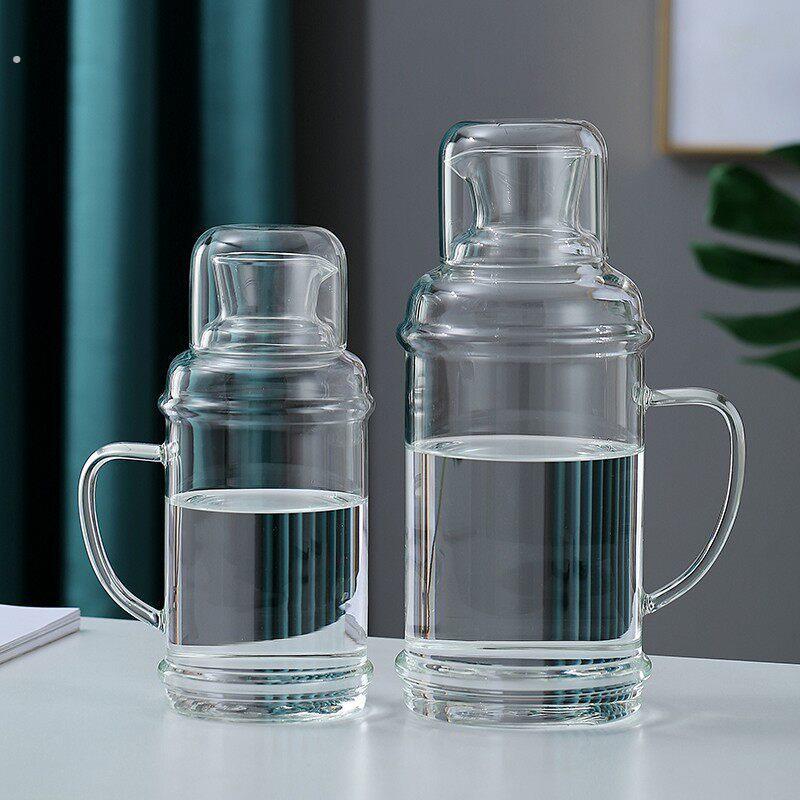 套装高硼硅冰箱高档玻璃新款家用茶壶加厚耐高温果汁大容量储水瓶