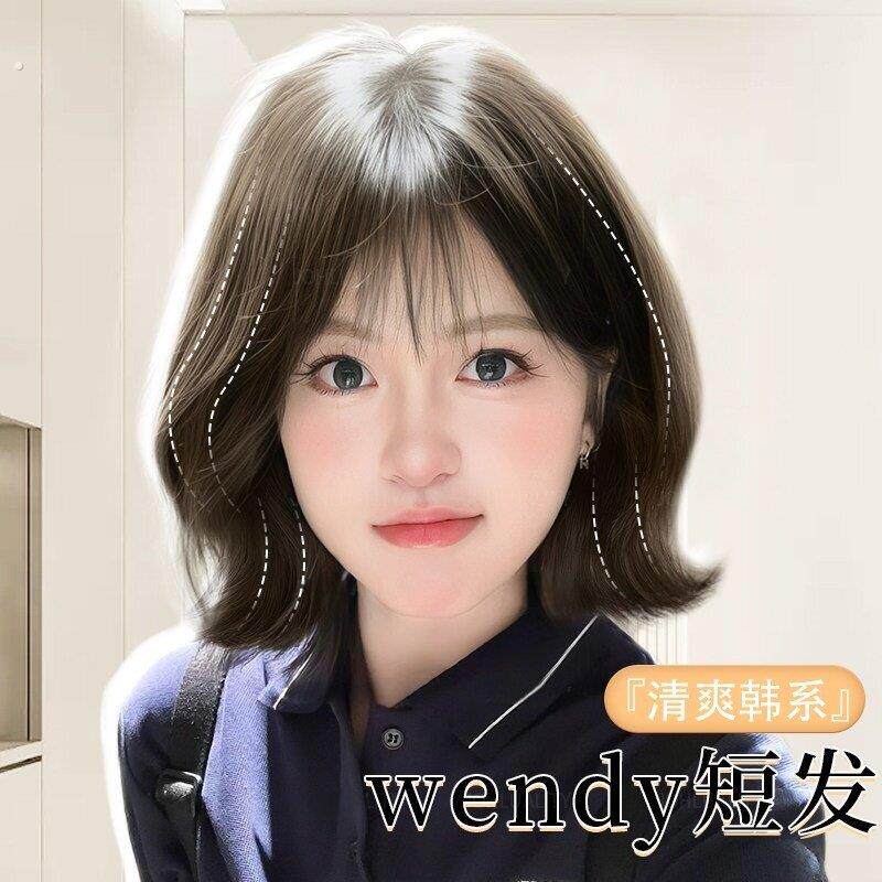 韩国外翻全头套假发女韩系高级感减龄短发套2026新款隐形无痕发饰