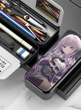 弹丸论破雾切响子王马小吉文具盒小学生铅笔盒笔袋双层大容量笔盒